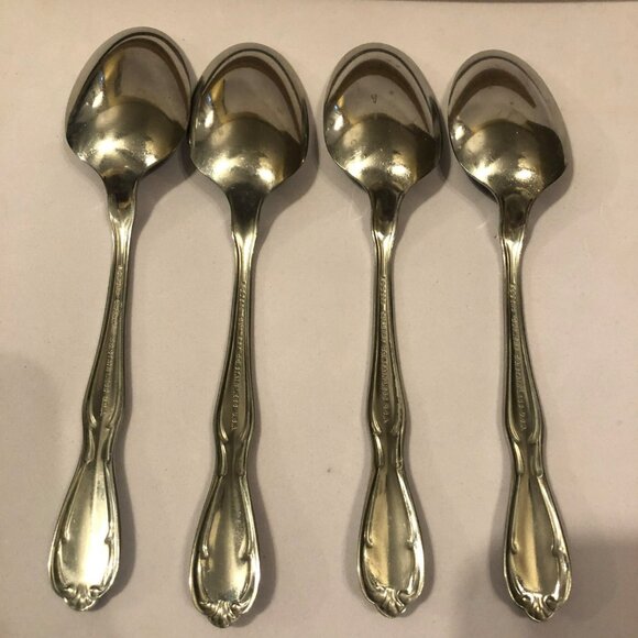 Oneida Victorian Manor Tablespoon Set of 4 Stainless Cutlery Flatware - Picture 5 of 5